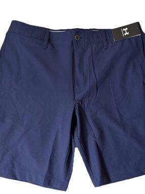 $70 UA Under Armour Storm Men's Navy 10" Water-Repellent Golf Shorts NWT Size 36